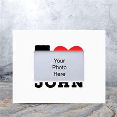 I Love John White Tabletop Photo Frame 4 x6  by ilovewhateva