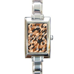 Abstract Camouflage Pattern Rectangle Italian Charm Watch by Jack14