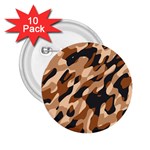 Abstract Camouflage Pattern 2.25  Buttons (10 pack)  Front