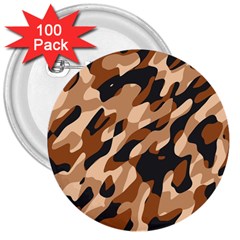 Abstract Camouflage Pattern 3  Buttons (100 Pack)  by Jack14