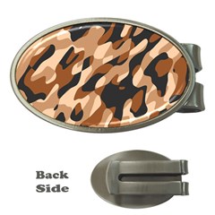 Abstract Camouflage Pattern Money Clips (oval)  by Jack14