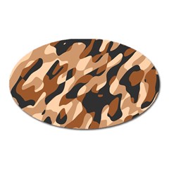 Abstract Camouflage Pattern Oval Magnet by Jack14