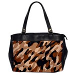 Abstract Camouflage Pattern Oversize Office Handbag Front