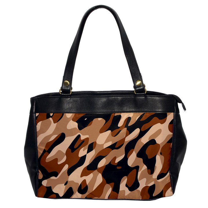 Abstract Camouflage Pattern Oversize Office Handbag