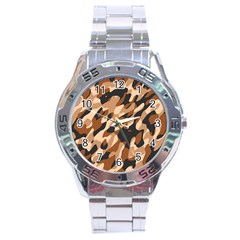 Abstract Camouflage Pattern Stainless Steel Analogue Watch by Jack14