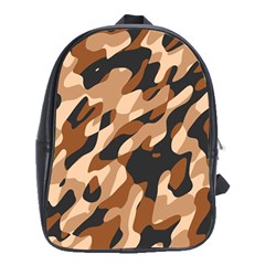 Abstract Camouflage Pattern School Bag (xl) by Jack14