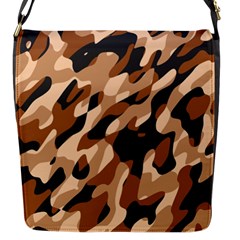 Abstract Camouflage Pattern Flap Closure Messenger Bag (s) by Jack14