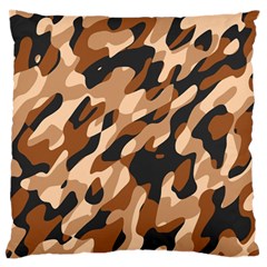 Abstract Camouflage Pattern Large Premium Plush Fleece Cushion Case (two Sides) by Jack14