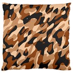 Abstract Camouflage Pattern Large Premium Plush Fleece Cushion Case (Two Sides) Front