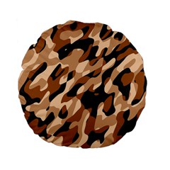 Abstract Camouflage Pattern Standard 15  Premium Flano Round Cushions by Jack14