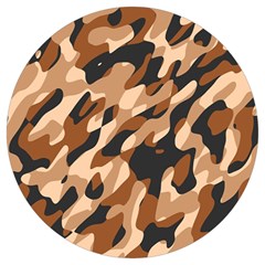 Abstract Camouflage Pattern Round Trivet by Jack14