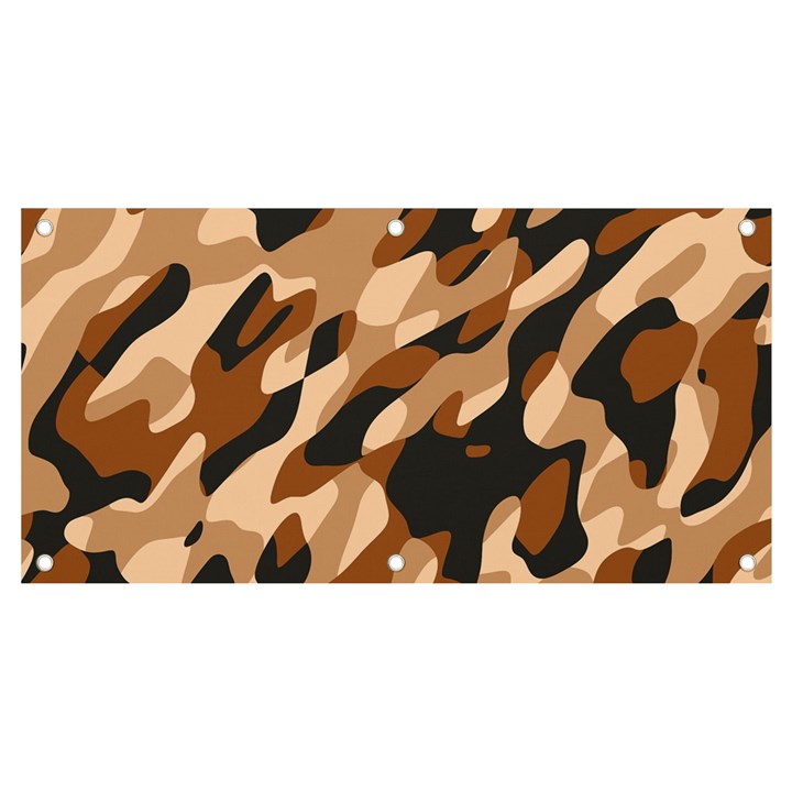 Abstract Camouflage Pattern Banner and Sign 4  x 2 