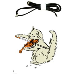 Cat Playing The Violin Art Shoulder Sling Bag by oldshool