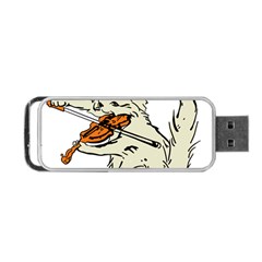 Cat Playing The Violin Art Portable Usb Flash (two Sides) by oldshool