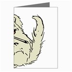 Cat Playing The Violin Art Greeting Cards (Pkg of 8) Left