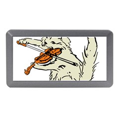 Cat Playing The Violin Art Memory Card Reader (mini) by oldshool