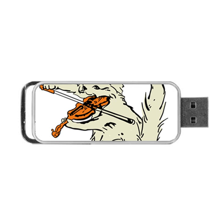 Cat Playing The Violin Art Portable USB Flash (One Side)