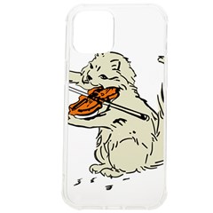 Cat Playing The Violin Art Iphone 12 Pro Max Tpu Uv Print Case by oldshool