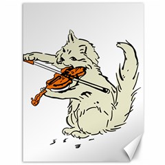 Cat Playing The Violin Art Canvas 36  X 48  by oldshool