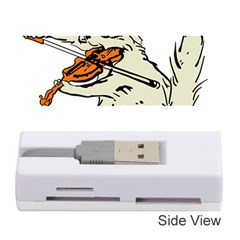 Cat Playing The Violin Art Memory Card Reader (stick) by oldshool