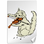 Cat Playing The Violin Art Canvas 12  x 18  11.88 x17.36  Canvas - 1