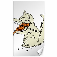 Cat Playing The Violin Art Canvas 40  X 72 