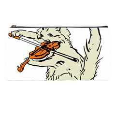 Cat Playing The Violin Art Pencil Case by oldshool