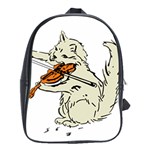 Cat Playing The Violin Art School Bag (XL) Front