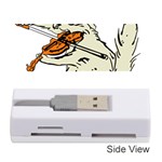 Cat Playing The Violin Art Memory Card Reader (Stick) Front