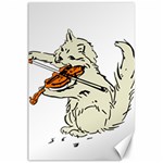 Cat Playing The Violin Art Canvas 24  x 36  23.35 x34.74  Canvas - 1