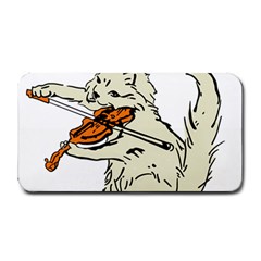 Cat Playing The Violin Art Medium Bar Mat by oldshool