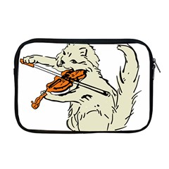 Cat Playing The Violin Art Apple Macbook Pro 17  Zipper Case by oldshool