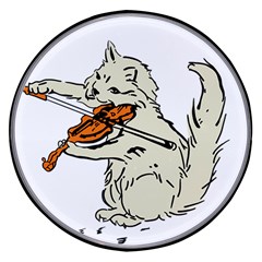 Cat Playing The Violin Art Wireless Fast Charger(black) by oldshool