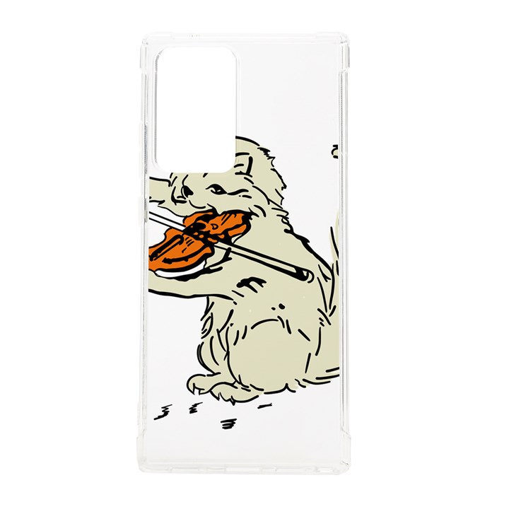 Cat Playing The Violin Art Samsung Galaxy Note 20 Ultra TPU UV Case