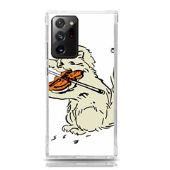 Cat Playing The Violin Art Samsung Galaxy Note 20 Ultra Tpu Uv Case by oldshool