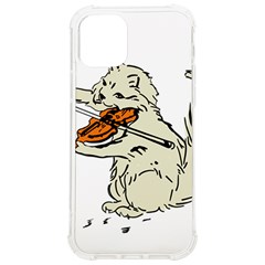 Cat Playing The Violin Art Iphone 12/12 Pro Tpu Uv Print Case by oldshool