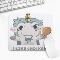 Unicourse Chicken Bucket T-shirt For Bluey Fans, Dad T-shirt, Bluey Mom Shirt, Unicorn Bluey Tee, Bl Large Mousepad by avitendut