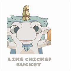 Unicourse Chicken Bucket T-shirt For Bluey Fans, Dad T-shirt, Bluey Mom Shirt, Unicorn Bluey Tee, Bl Small Garden Flag (two Sides)