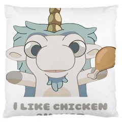 Unicourse Chicken Bucket T-shirt For Bluey Fans, Dad T-shirt, Bluey Mom Shirt, Unicorn Bluey Tee, Bl Large Cushion Case (two Sides) by avitendut