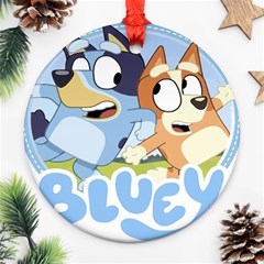 Bluey Shirt, Bluey Bingo Shirt, Bluey T-shirt, Bluey Adult Shirt, Bluey Tee Bluey Birthday Shirt, Bl Ornament (round) by avitendut