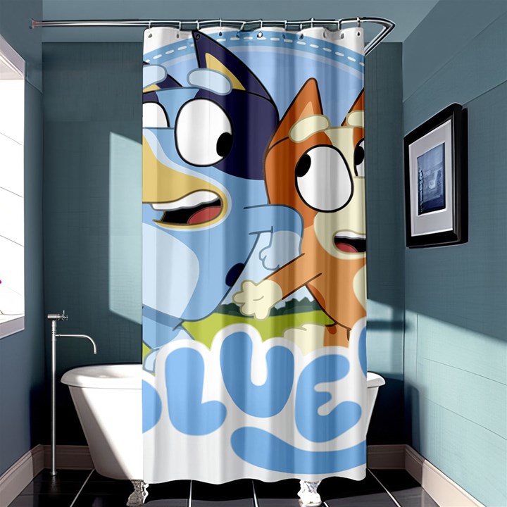 Bluey Shirt, Bluey Bingo Shirt, Bluey T-shirt, Bluey Adult Shirt, Bluey Tee Bluey Birthday Shirt, Bl Shower Curtain 36  x 72  (Stall) 