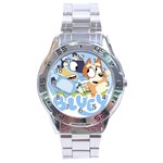 Bluey Shirt, Bluey Bingo Shirt, Bluey T-shirt, Bluey Adult Shirt, Bluey Tee Bluey Birthday Shirt, Bl Stainless Steel Analogue Watch Front