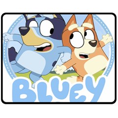 Bluey Shirt, Bluey Bingo Shirt, Bluey T-shirt, Bluey Adult Shirt, Bluey Tee Bluey Birthday Shirt, Bl Two Sides Fleece Blanket (medium) by avitendut