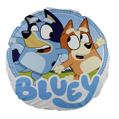 Bluey Shirt, Bluey Bingo Shirt, Bluey T-shirt, Bluey Adult Shirt, Bluey Tee Bluey Birthday Shirt, Bl Large 18  Premium Flano Round Cushions