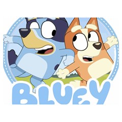 Bluey Shirt, Bluey Bingo Shirt, Bluey T-shirt, Bluey Adult Shirt, Bluey Tee Bluey Birthday Shirt, Bl Two Sides Premium Plush Fleece Blanket (extra Small) by avitendut