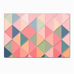 Background Geometric Triangle Postcards 5  X 7  (pkg Of 10) by Semog4