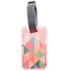 Background Geometric Triangle Luggage Tag (one Side) by Semog4