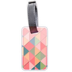 Background Geometric Triangle Luggage Tag (two Sides) by Semog4