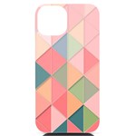 Background Geometric Triangle iPhone 14 Black UV Print Case Front