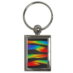 Colorful Background Key Chain (rectangle) by Semog4